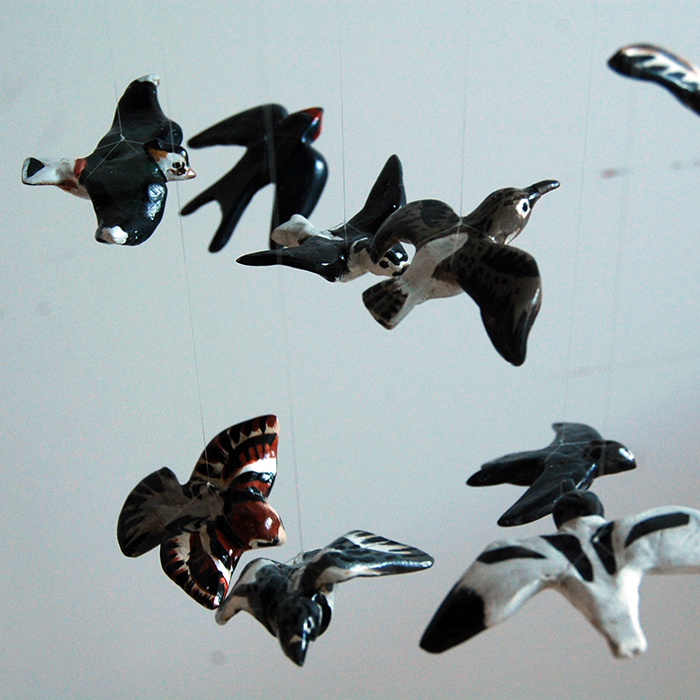 Ex-voto pour remercier de pouvoir observer les oiseaux migrateurs qui volent au dessus de la maison d'Olonne sur mer en Vendée