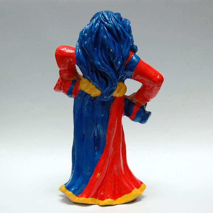 Ex-voto statuette tempérance carte du tarot de marseille la mesur eau de vase en vase bleu et rouge